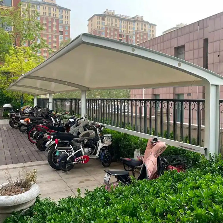 上海膜结构电动车棚